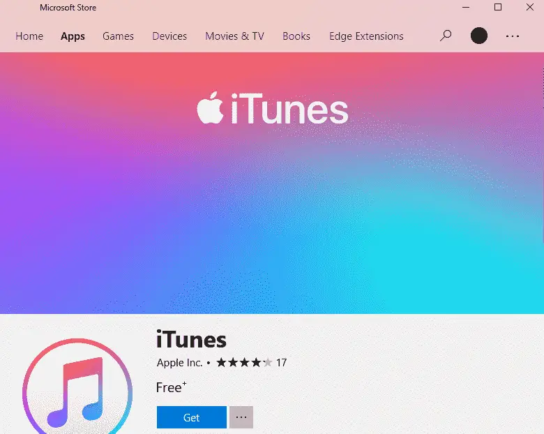 instalar itunes no windows 10